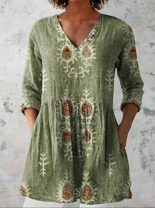 Sage™ | Heritage Meadow V-Neck Shirt