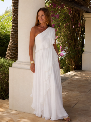 Serena™ | Emerald Ruffle Maxi Dress