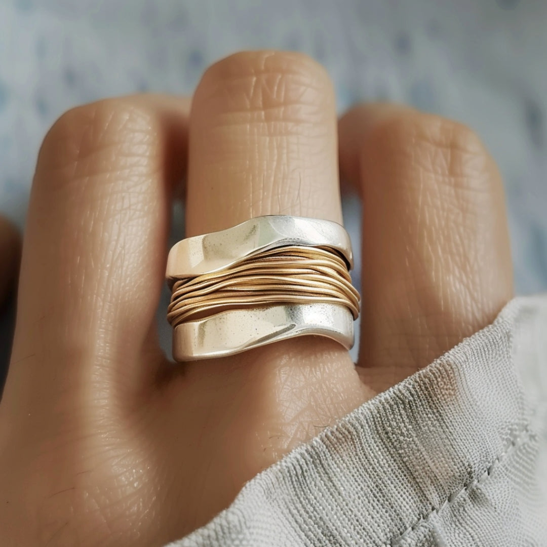 Mencía | Anillo Ondas Entrelazadas