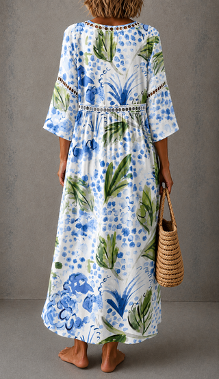 Azure™ | Coastal Bloom Maxi Dress