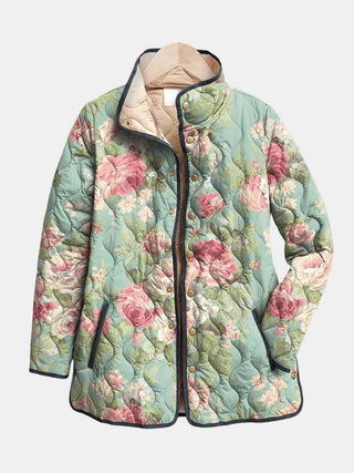 Rosalie™ | Romantic Botanical Quilted Jacket