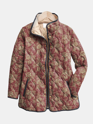 Viviana™ | Vintage Botanical Quilted Jacket