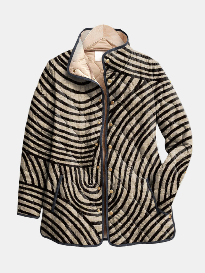 Odette™ | Striped Quilted Jacket
