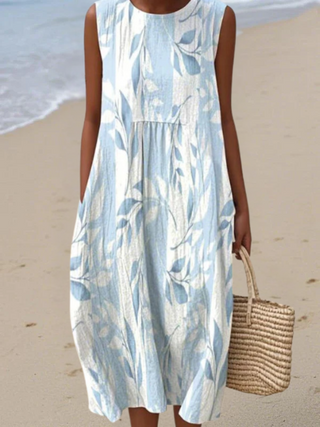 Meredith™ | Botanical Breeze Midi Dress