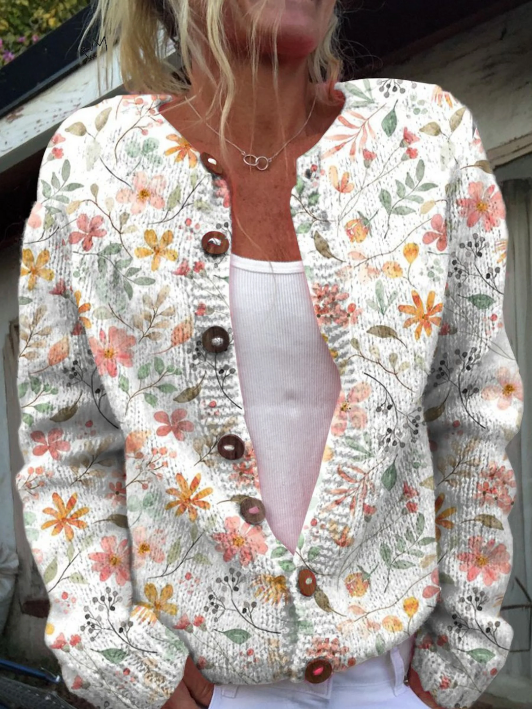 Flora™ | Wildflower Whisper Knitted Cardigan