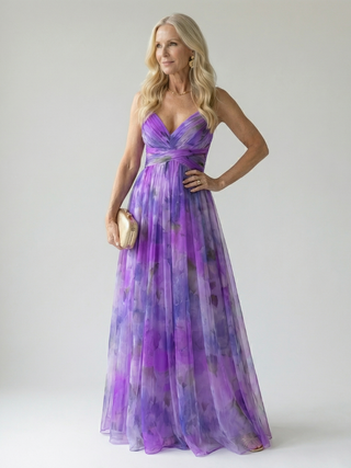 Crizel™ | Sunset Watercolour Maxi Dress