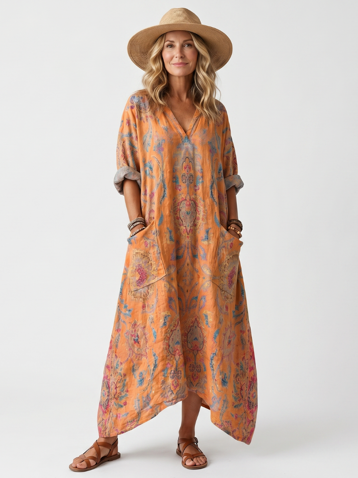 Marisol™ | Sunset Boho Maxi Dress