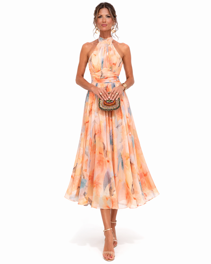 Morwenna™ | Sunset Bloom Maxi Dress