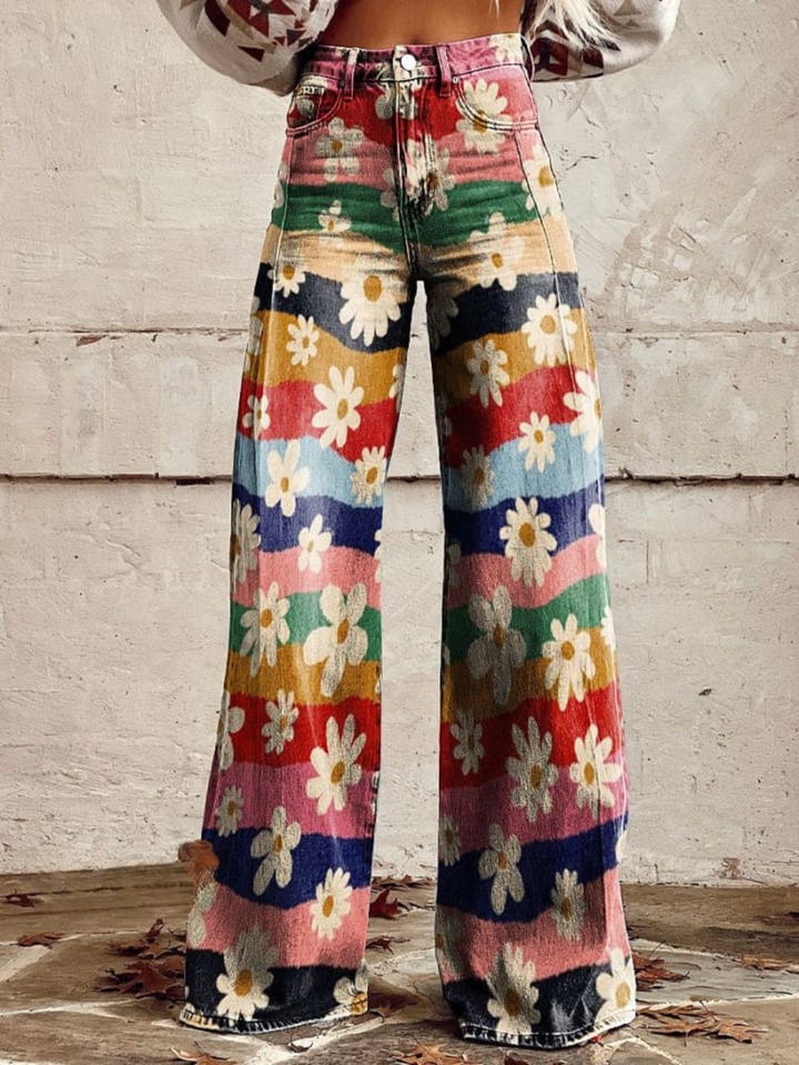 Marcelina | Pantalón Margaritas Bohemias