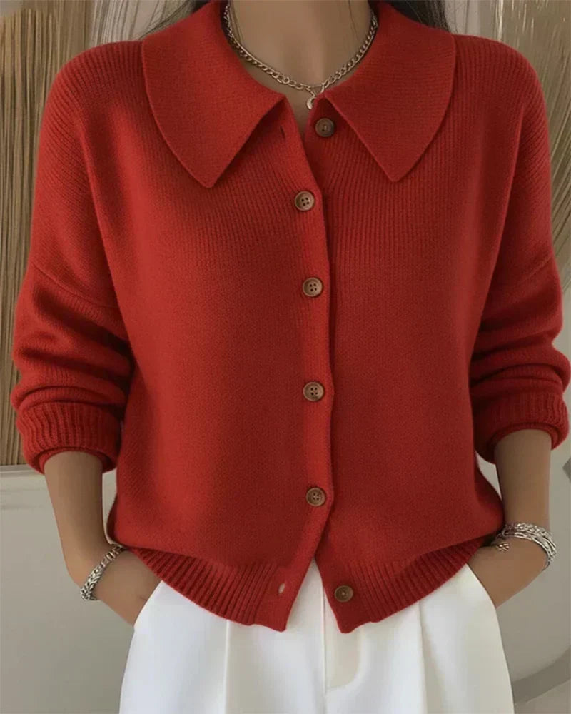 Cecily™ | Statement Collar Autumn Cardigan
