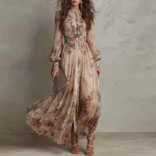 Melinda™ | Blush Garden Maxi Dress