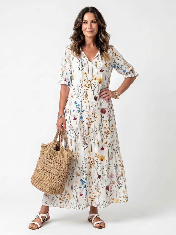 Brielle™ | Meadow Whisper Maxi Dress