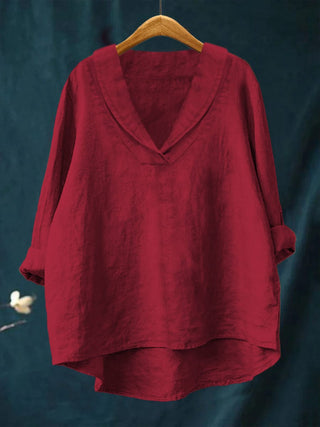 Elara™ | Timeless V-Neck Everyday Blouse