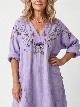 Violet™ | Lavender Bloom Maxi Dress