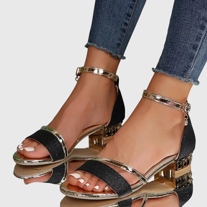Saturnina | Sandalias Brillo Señorial