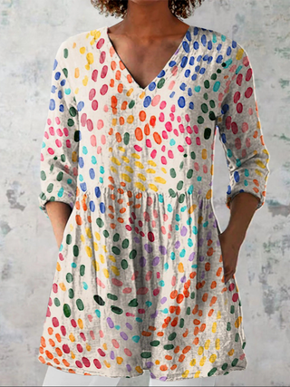 Princess™ | Confetti Dot V-Neck Shirt