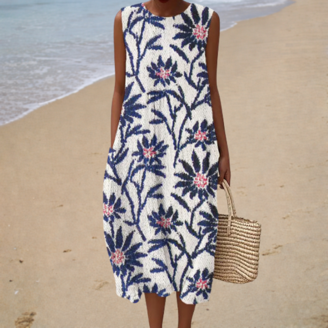 Petra | Vestido Floral Mediterráneo