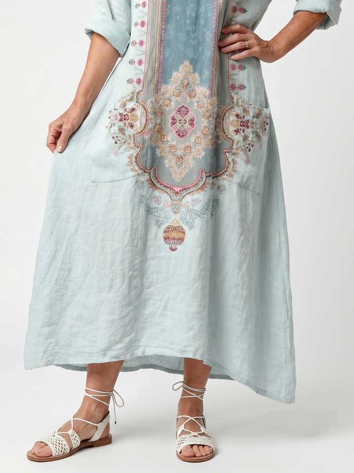 Marigold™ | Sunset Paisley Maxi Dress
