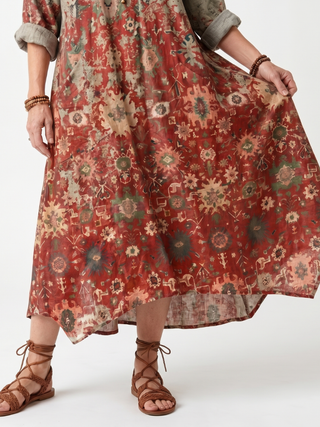 Adelaide™ | Vintage Meadow Maxi Dress