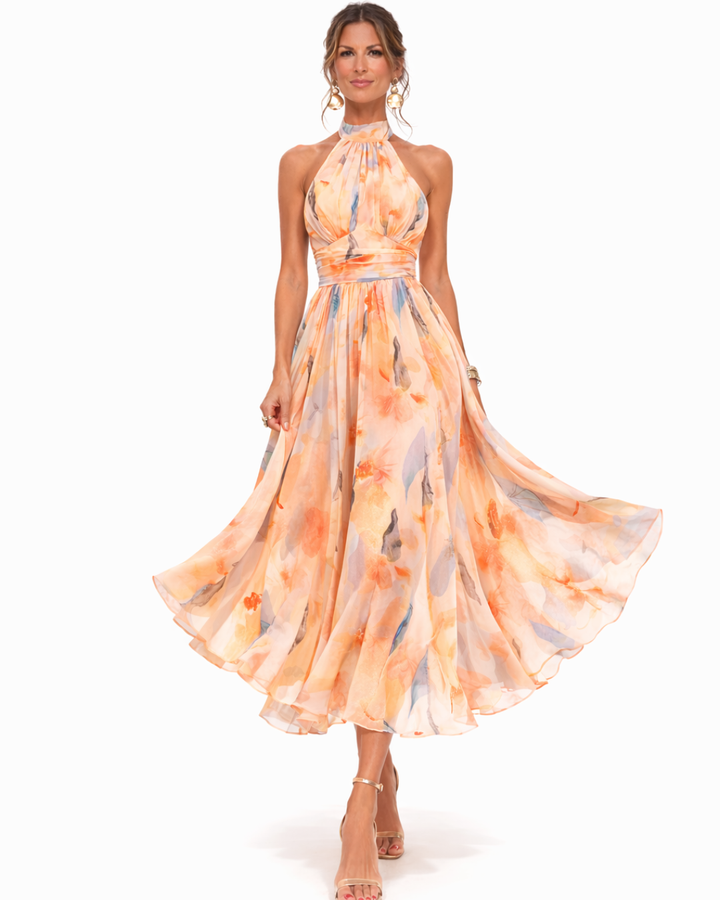 Morwenna™ | Sunset Bloom Maxi Dress