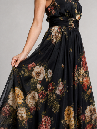 Arabella™ | Midnight Garden Halter Dress