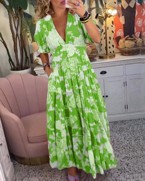 Renata | Vestido Flores Vibrantes