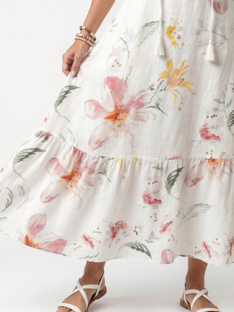 Emilia™ | Blush Blossom Maxi Dress