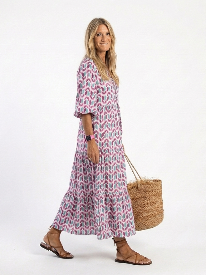 Ameli™e | Mosaic Breeze Maxi Dress