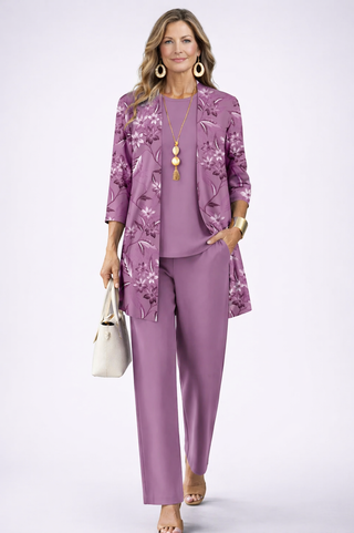 Amélie™ | Mauve Floral 3-Piece Set