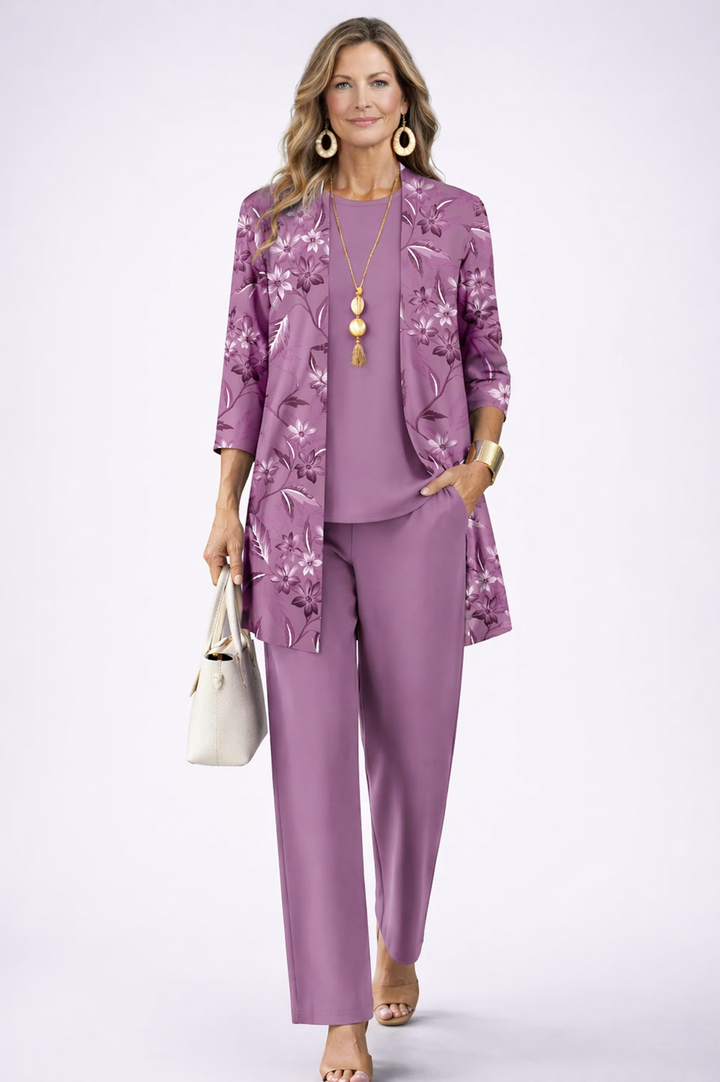 Amélie™ | Mauve Floral 3-Piece Set