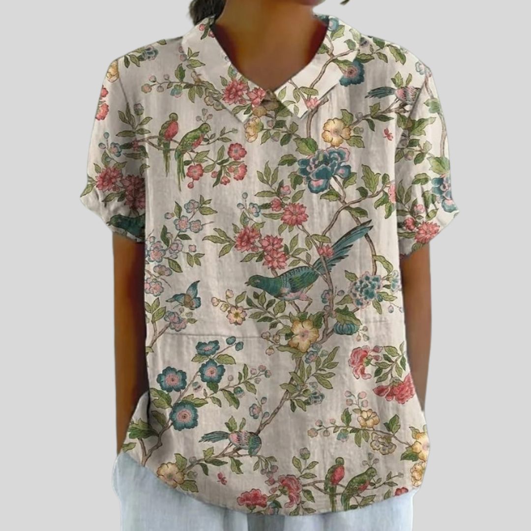 Leonorina | Blusa Jardín de Colibríes