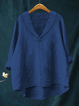 Elara™ | Timeless V-Neck Everyday Blouse