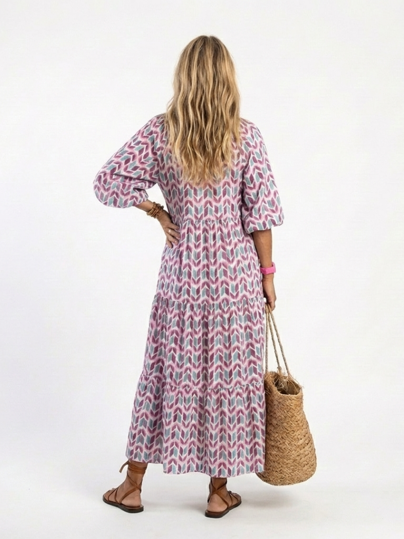Ameli™e | Mosaic Breeze Maxi Dress