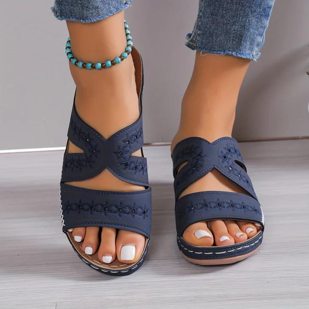 Herminia | Sandalias Ergonómicas Caladas