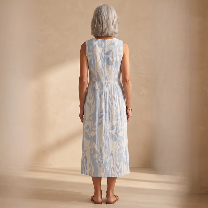 Meredith™ | Botanical Breeze Midi Dress