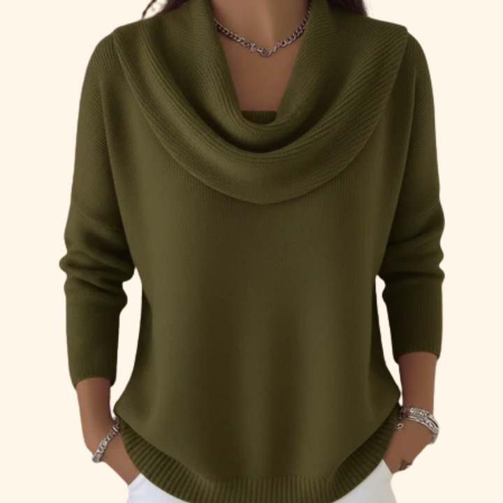 Rosalind™ | Cowl-Neck Autumn Sweater