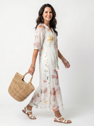 Emilia™ | Blush Blossom Maxi Dress