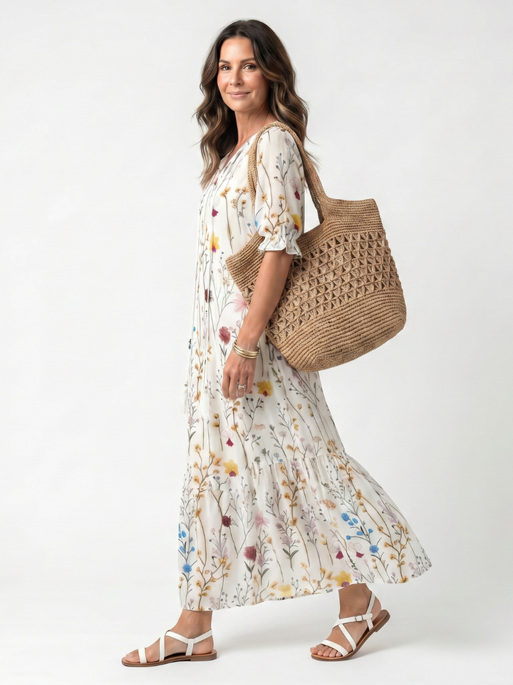 Brielle™ | Meadow Whisper Maxi Dress