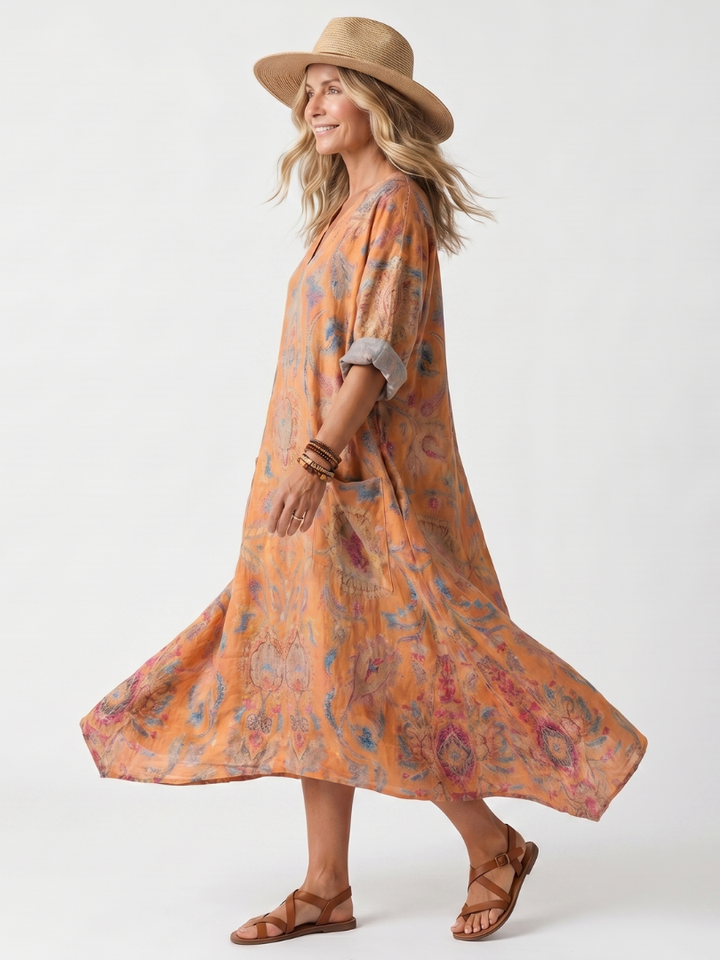 Marisol™ | Sunset Boho Maxi Dress