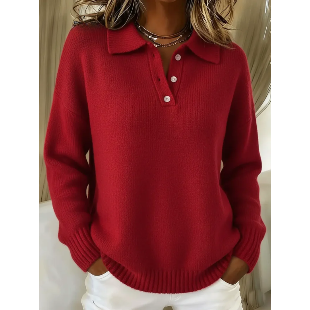 Florence™ | Polo-Neck Autumn Sweater