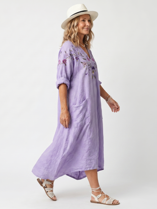 Violet™ | Lavender Bloom Maxi Dress