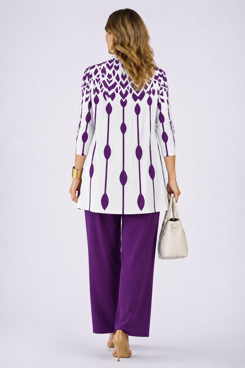 Philippa™ | Purple Geometric 3-Piece Set