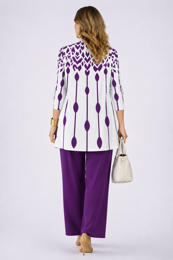 Philippa™ | Purple Geometric 3-Piece Set