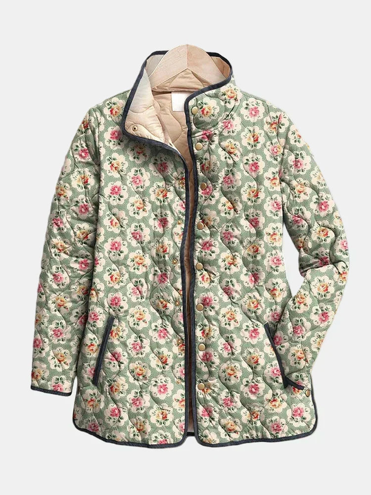 Rosabelle™ | Vintage Floral Quilted Jacket
