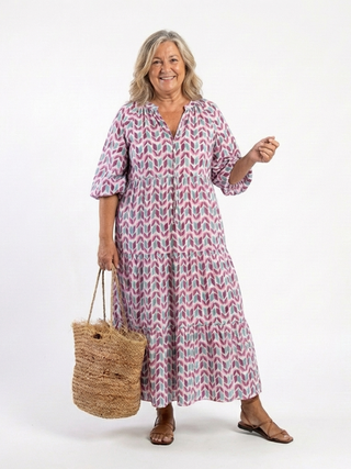 Ameli™e | Mosaic Breeze Maxi Dress