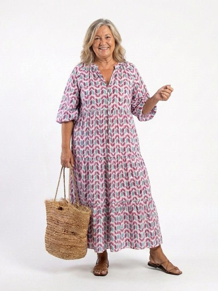 Ameli™e | Mosaic Breeze Maxi Dress