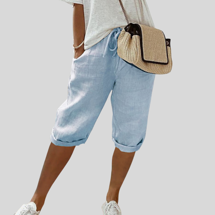 Leodegaria | Pantalón Capri Relajado