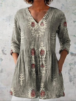 Sage™ | Heritage Meadow V-Neck Shirt