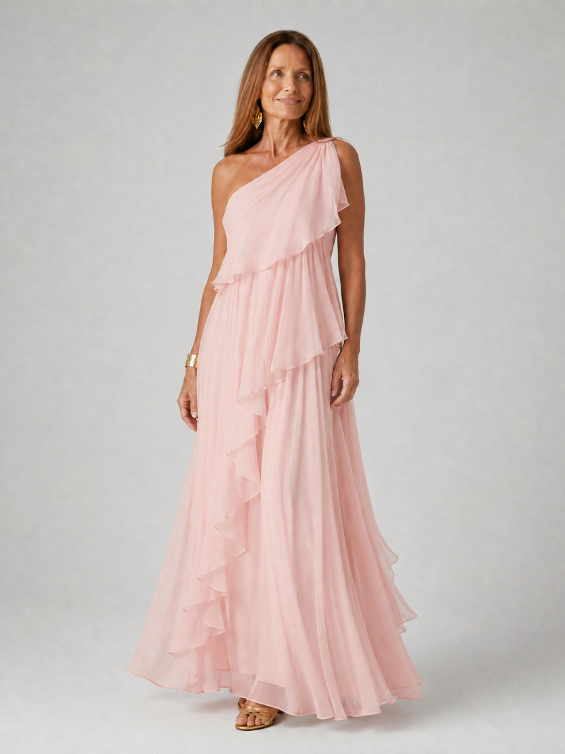 Serena™ | Emerald Ruffle Maxi Dress