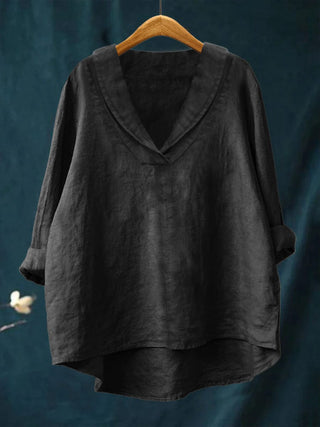 Elara™ | Timeless V-Neck Everyday Blouse